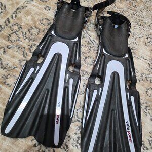Mares Volo Power Diving fins Size Small Black Grey color